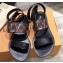 Louis Vuitton Passenger Flat Sandals Black 2020