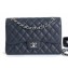 Chanel Caviar Leather Jumbo Classic Flap Bag A1113 Navy Blue