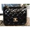 Chanel Patent Leather Mini Classic Flap Bag A1115 Black