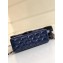 Chanel Patent Leather Small Classic Flap Bag A1116 Navy Blue/Gold