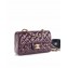 Chanel Patent Leather Small Classic Flap Bag A1116 Burgundy/Gold