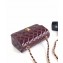 Chanel Patent Leather Small Classic Flap Bag A1116 Burgundy/Gold