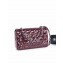 Chanel Patent Leather Small Classic Flap Bag A1116 Burgundy/Silver