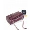 Chanel Patent Leather Small Classic Flap Bag A1116 Burgundy/Silver