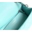 Chanel Lambskin Small Classic Flap Bag A1116 Tiffany Blue/Silver