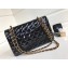 Chanel Patent Leather Medium Classic Flap Bag A1112 Black/Gold