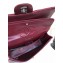 Chanel Patent Leather Medium Classic Flap Bag A1112 Burgundy/Silver