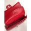 Chanel Patent Leather Medium Classic Flap Bag A1112 Red/Silver
