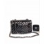 Chanel Patent Leather Small Classic Flap Bag A1116 Chevron Black