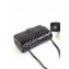 Chanel Patent Leather Small Classic Flap Bag A1116 Chevron Black