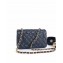 Chanel Caviar Leather Small Classic Flap Bag A1116 Navy Blue/Gold