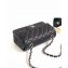 Chanel Caviar Leather Small Classic Flap Bag A1116 Black/Silver