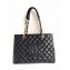 Chanel Caviar Leather GST Shopping Tote Bag A50995 Black/Gold