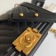 Chanel Caviar Leather Chevron Boy Flap Medium Bag Black/Gold