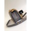 Chanel Caviar Leather Chevron Boy Flap Medium Bag Gray/Gold