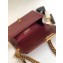 Chanel Caviar Leather Chevron Boy Flap Medium Bag Burgundy/Gold