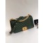 Chanel Caviar Leather Chevron Boy Flap Medium Bag Green/Gold