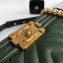 Chanel Caviar Leather Chevron Boy Flap Medium Bag Green/Gold