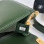 Chanel Caviar Leather Chevron Boy Flap Medium Bag Green/Gold