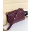 Chanel Caviar Leather Chevron Boy Flap Small Bag Burgundy/Gold