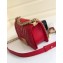Chanel Caviar Leather Chevron Boy Flap Small Bag Red/Gold