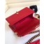 Chanel Caviar Leather Chevron Boy Flap Small Bag Red/Gold