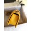 Chanel Caviar Leather Chevron Boy Flap Small Bag Yellow/Gold