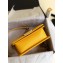 Chanel Caviar Leather Chevron Boy Flap Small Bag Yellow/Gold