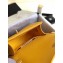 Chanel Caviar Leather Chevron Boy Flap Small Bag Yellow/Gold
