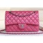 Chanel Pearl Caviar Calfskin Medium Classic Flap Bag A1112 Dark Pink
