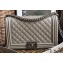 Chanel Caviar Leather Boy Flap New Medium Bag Pale Gray