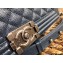 Chanel Caviar Leather Boy Flap New Medium Bag Navy Blue/Silver