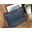 Chanel Caviar Leather Boy Flap New Medium Bag Navy Blue/Silver