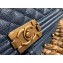 Chanel Caviar Leather Boy Flap New Medium Bag Navy Blue/Gold