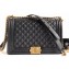 Chanel Caviar Leather Boy Flap New Medium Bag Black/Gold
