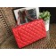 Chanel Lambskin Jumbo Classic Flap Bag A1113 Red