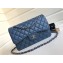 Chanel Lambskin Jumbo Classic Flap Bag A1113 Denim Blue