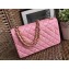Chanel Lambskin Jumbo Classic Flap Bag A1113 Pink