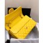 Chanel Lambskin Medium Classic Flap Bag A1112 Yellow
