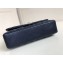 Chanel Lambskin Medium Classic Flap Bag A1112 Navy Blue