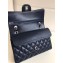 Chanel Lambskin Medium Classic Flap Bag A1112 Navy Blue