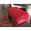 Chanel Lambskin Medium Classic Flap Bag A1112 Red