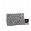 Chanel Lambskin Medium Classic Flap Bag A1112 Gray
