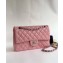 Chanel Lambskin Medium Classic Flap Bag A1112 Light Pink
