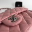 Chanel Lambskin Medium Classic Flap Bag A1112 Light Pink