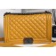 Chanel Lambskin Boy Flap New Medium Bag Yellow