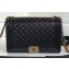 Chanel Lambskin Boy Flap New Medium Bag Black/Gold