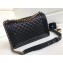 Chanel Lambskin Boy Flap New Medium Bag Black/Gold