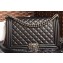 Chanel Lambskin Boy Flap New Medium Bag Black/Silver