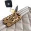 Chanel Caviar Leather Boy Flap Small Bag Pale Gray/Gold